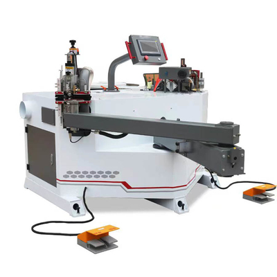 Brazo de eje de balancín de Bander 6KW del borde de la carpintería de la curva de la madera contrachapada de la melamina 400W manual