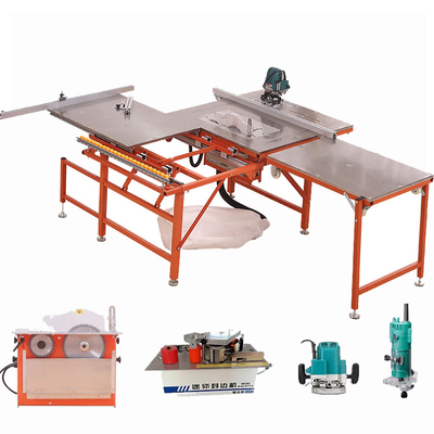 La tabla de desplazamiento de la carpintería vio las máquinas de madera del panel con el motor sin cepillo 5.5kw